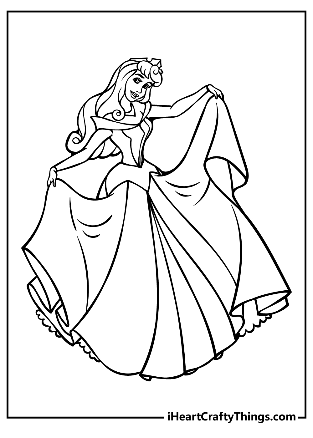 Sleeping beauty coloring pages free printables