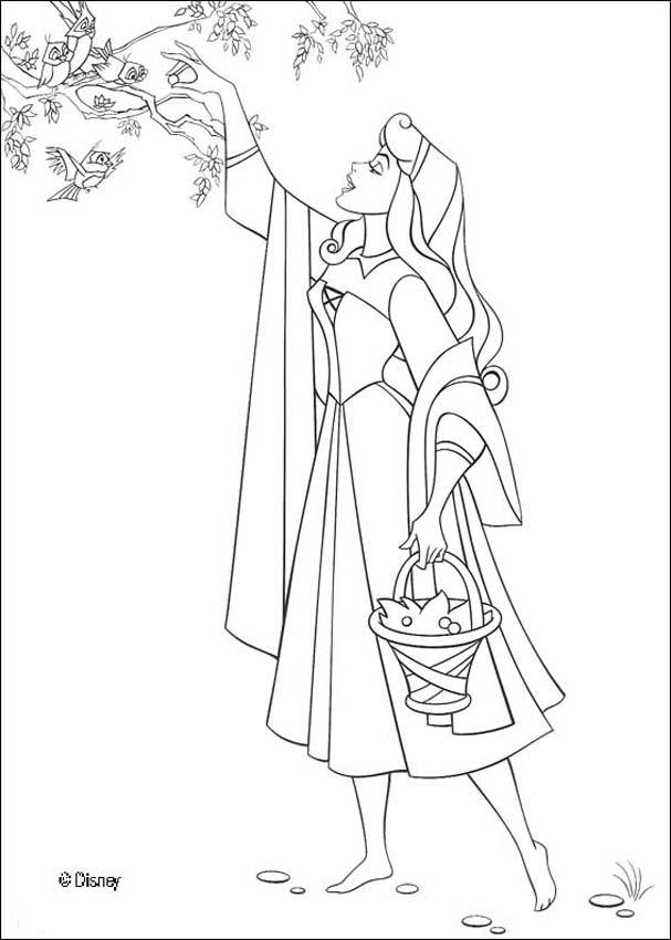 Beautiful aurora coloring pages