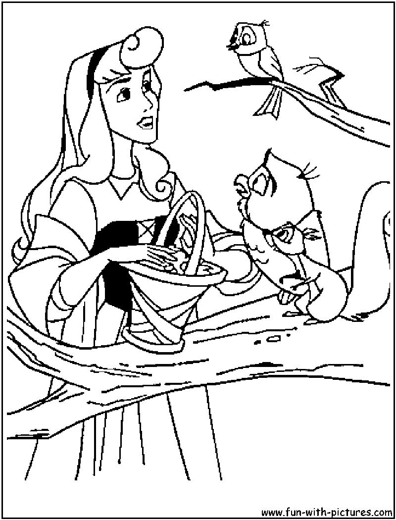 Disneyprincess aurora coloring page