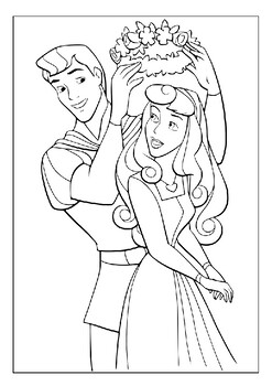 Discover magic sleeping beauty princess aurora coloring pages for kids