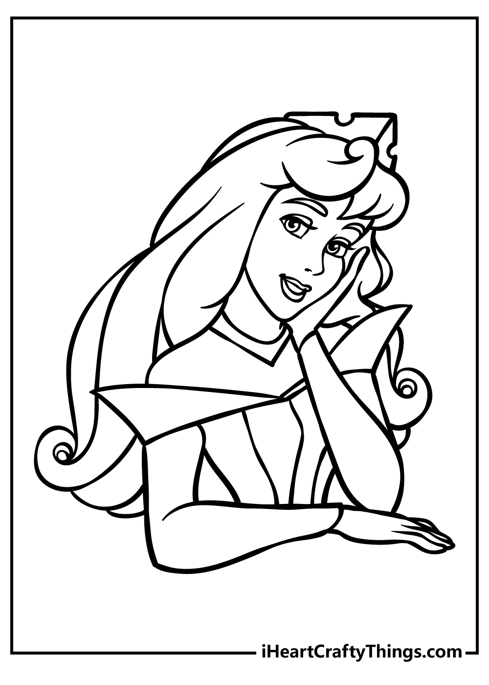 Sleeping beauty coloring pages free printables