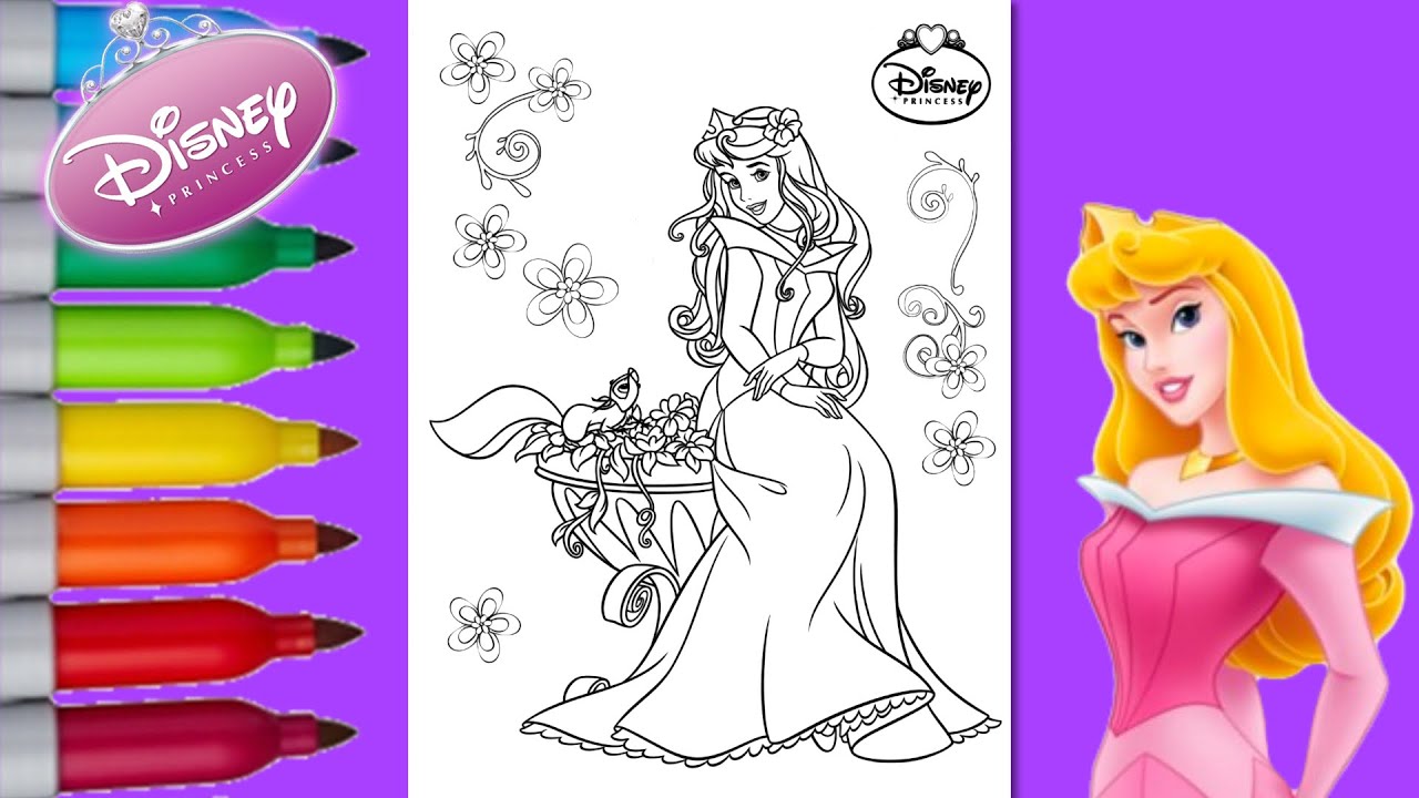 Coloring sleeping beauty