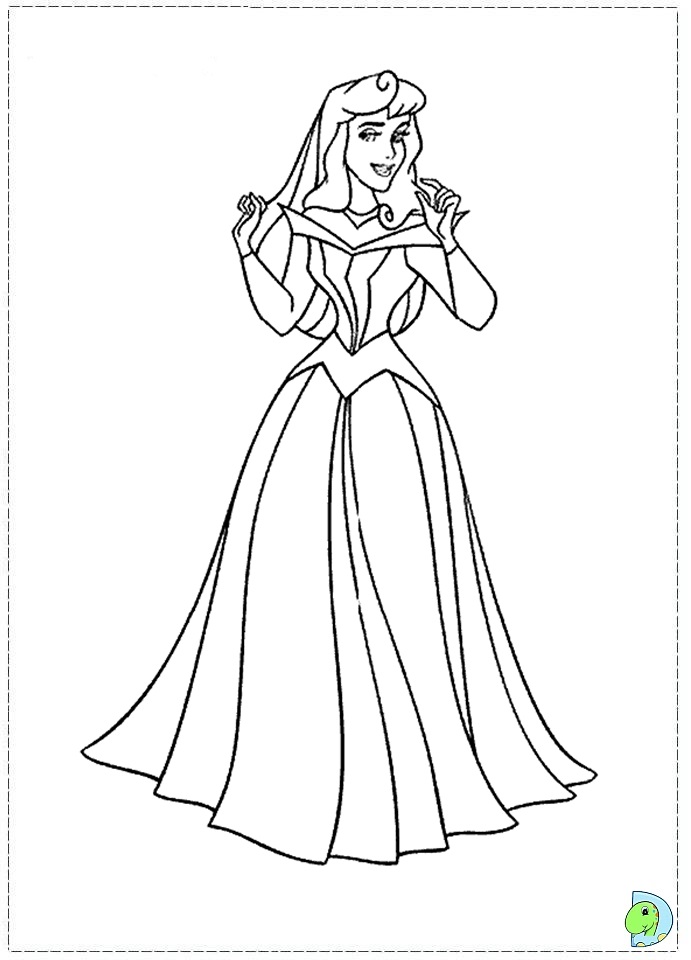 Sleeping beauty coloring page aurora coloring page