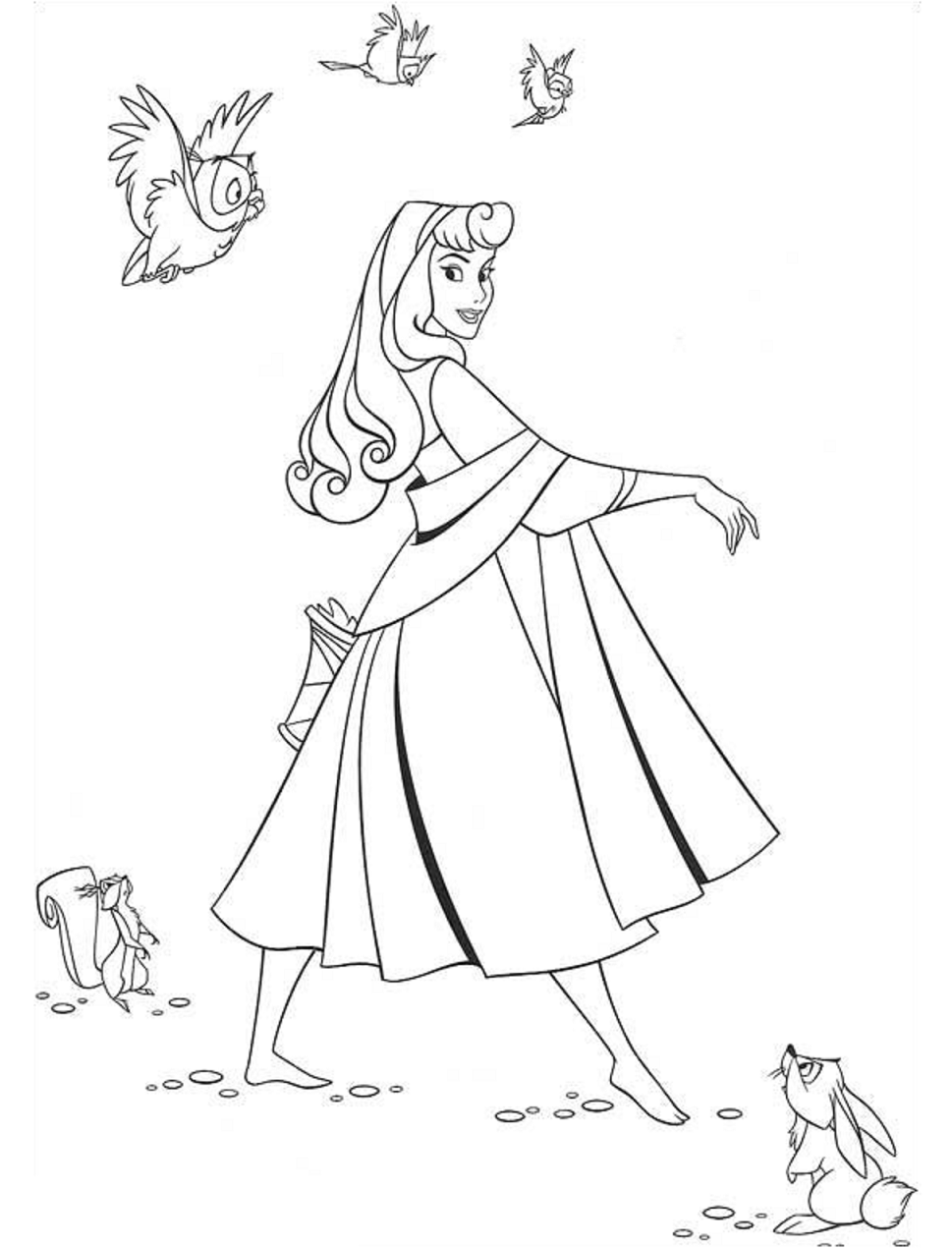 Princess aurora coloring pictures