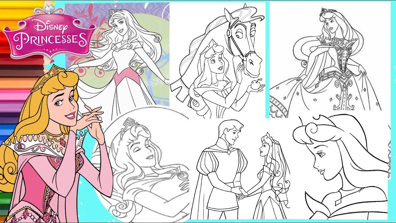 Coloring disney sleeping beauty