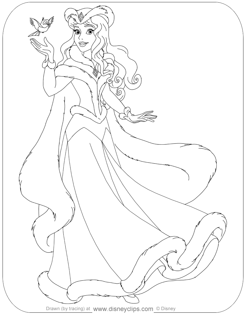 Sleeping beauty coloring pages