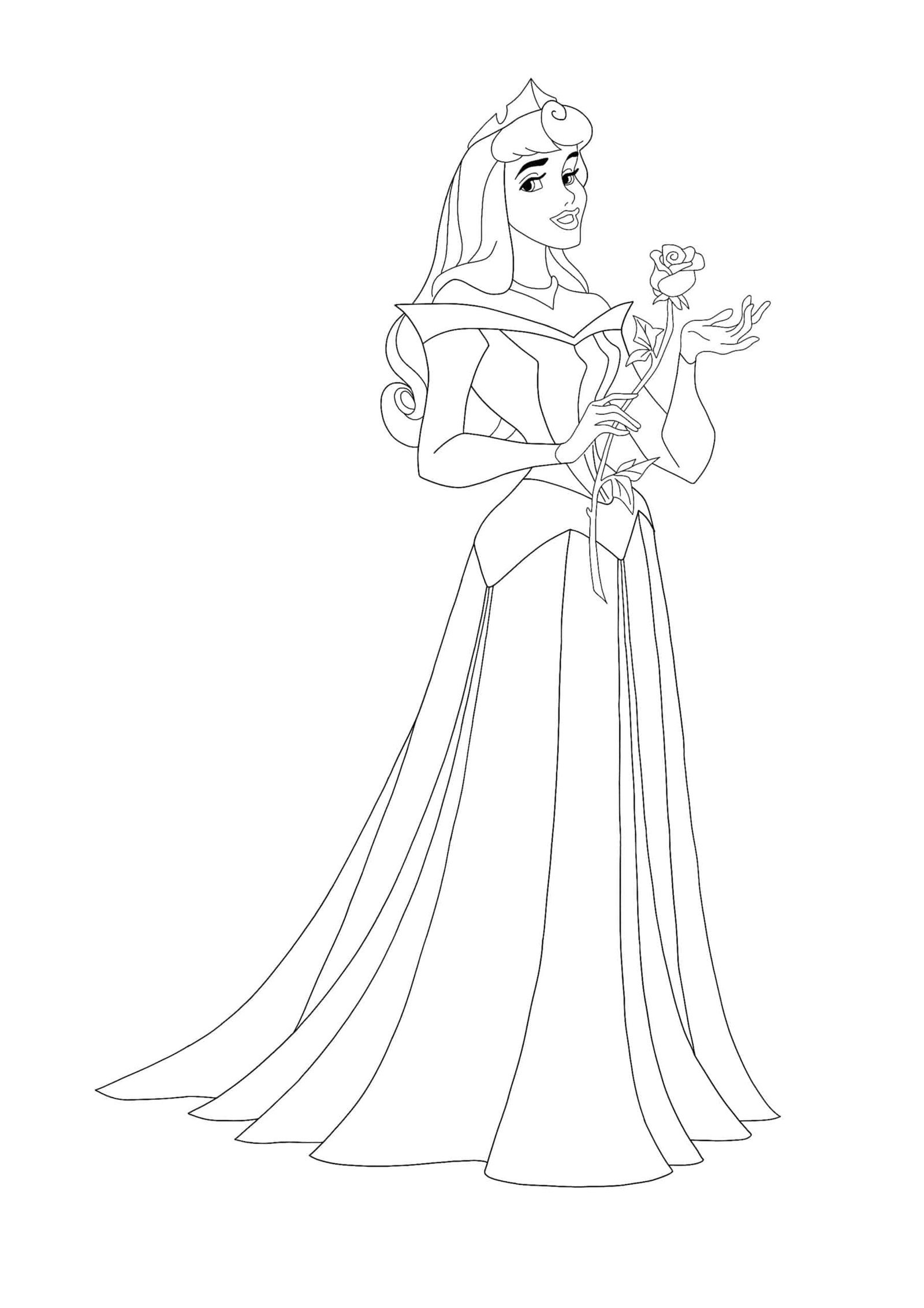 Princess aurora from sleeping beauty coloring pages