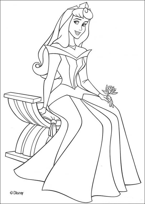 Princess aurora coloring pages