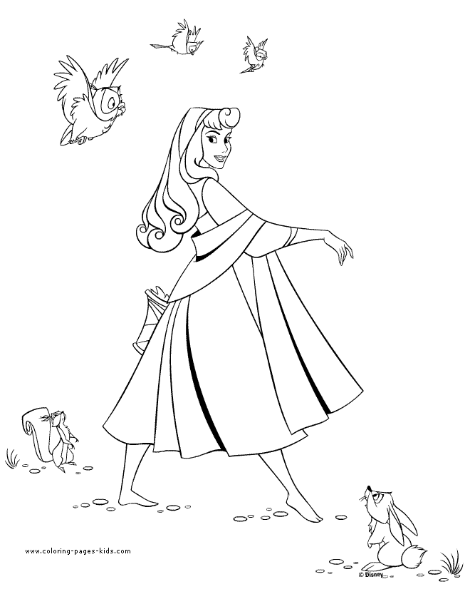 Sleeping beauty coloring pages