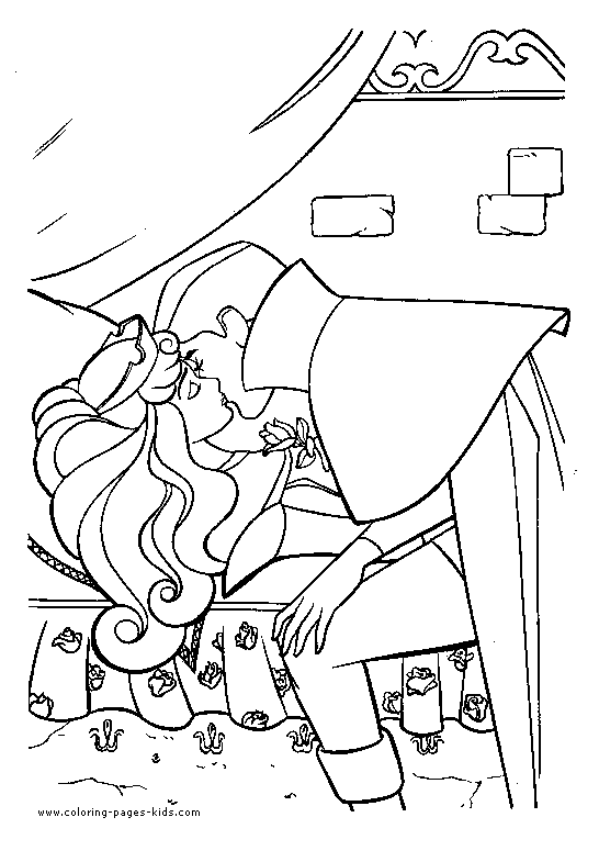 Sleeping beauty coloring pages