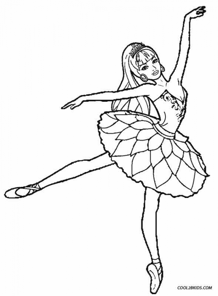 Get this free ballerina coloring pages ii