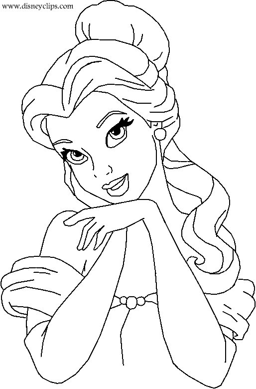 Belle coloring pages printable for free download