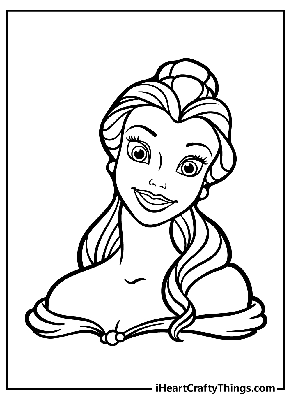 Belle coloring pages free printables