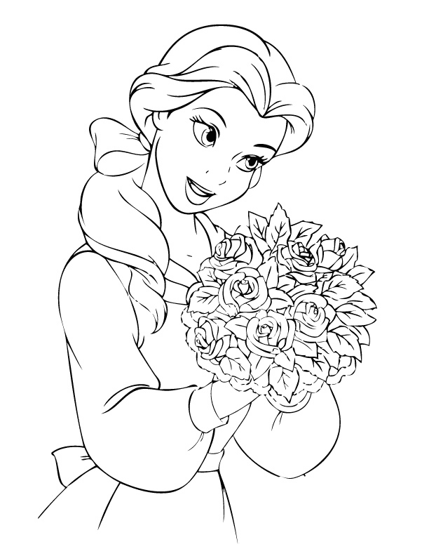 Belle coloring pages
