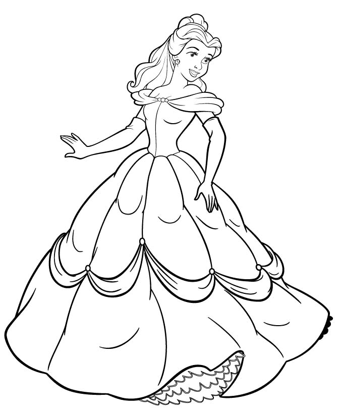 Belle coloring pages printable for free download