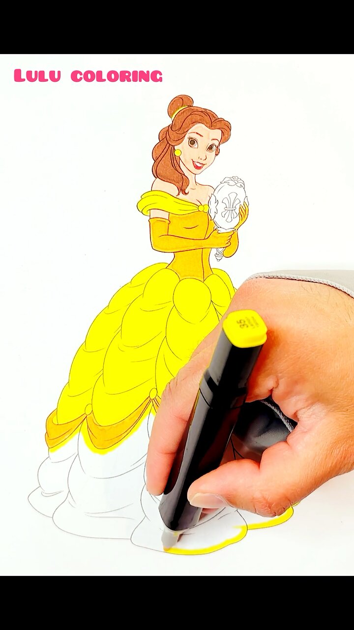 Disney princess belle coloring page art craft