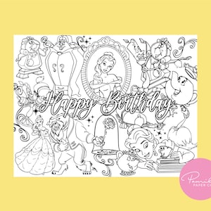 Belle coloring pages