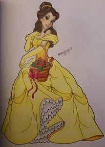 Belle coloring page