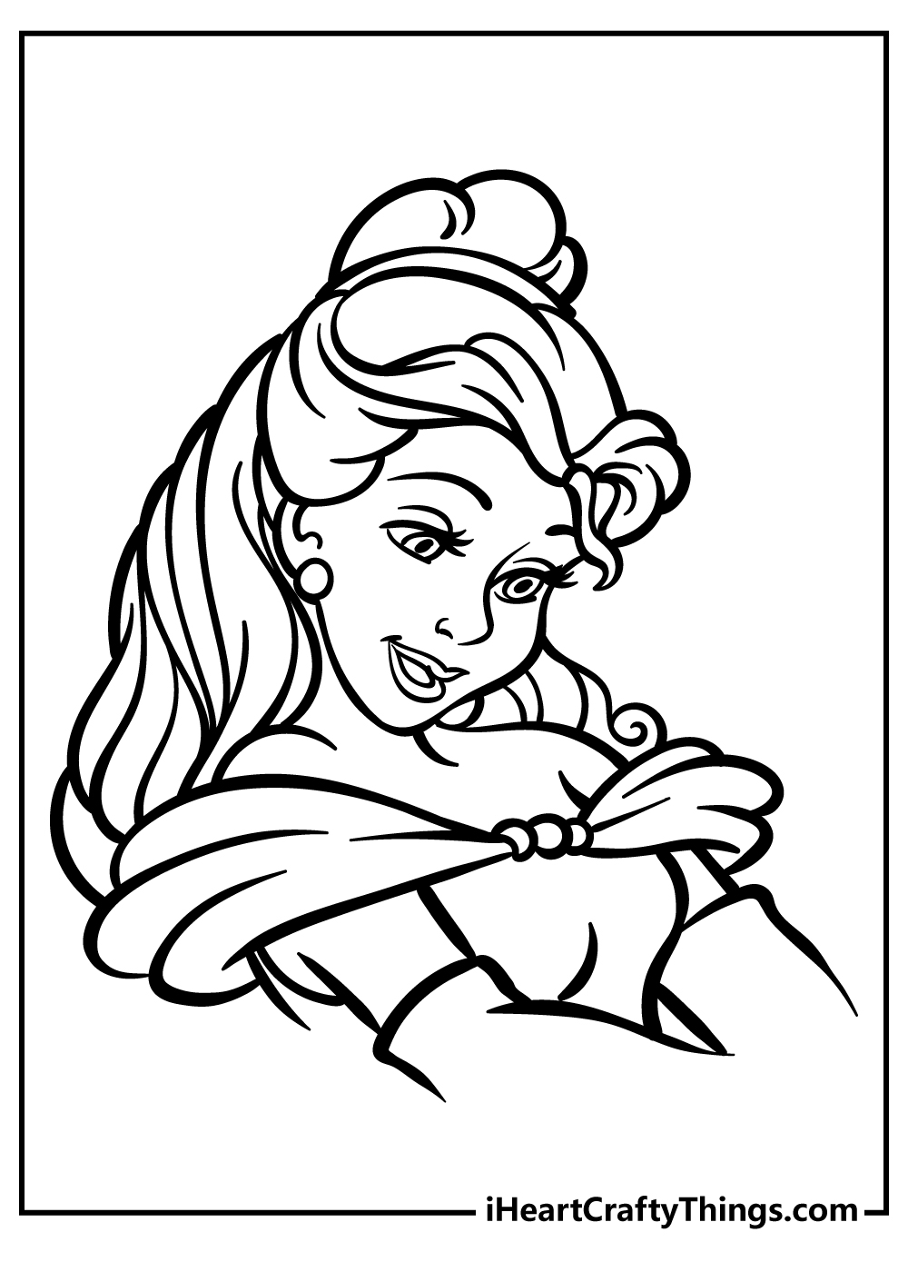 Belle coloring pages free printables