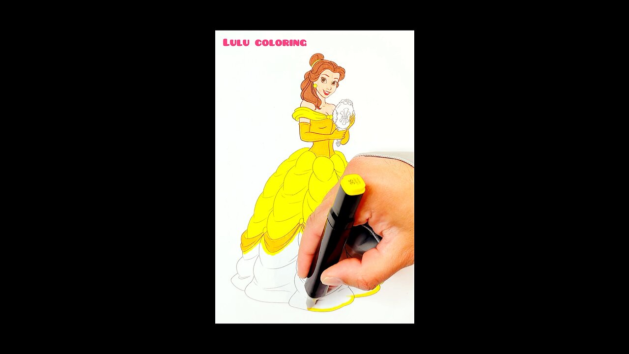 Disney princess belle coloring page art craft