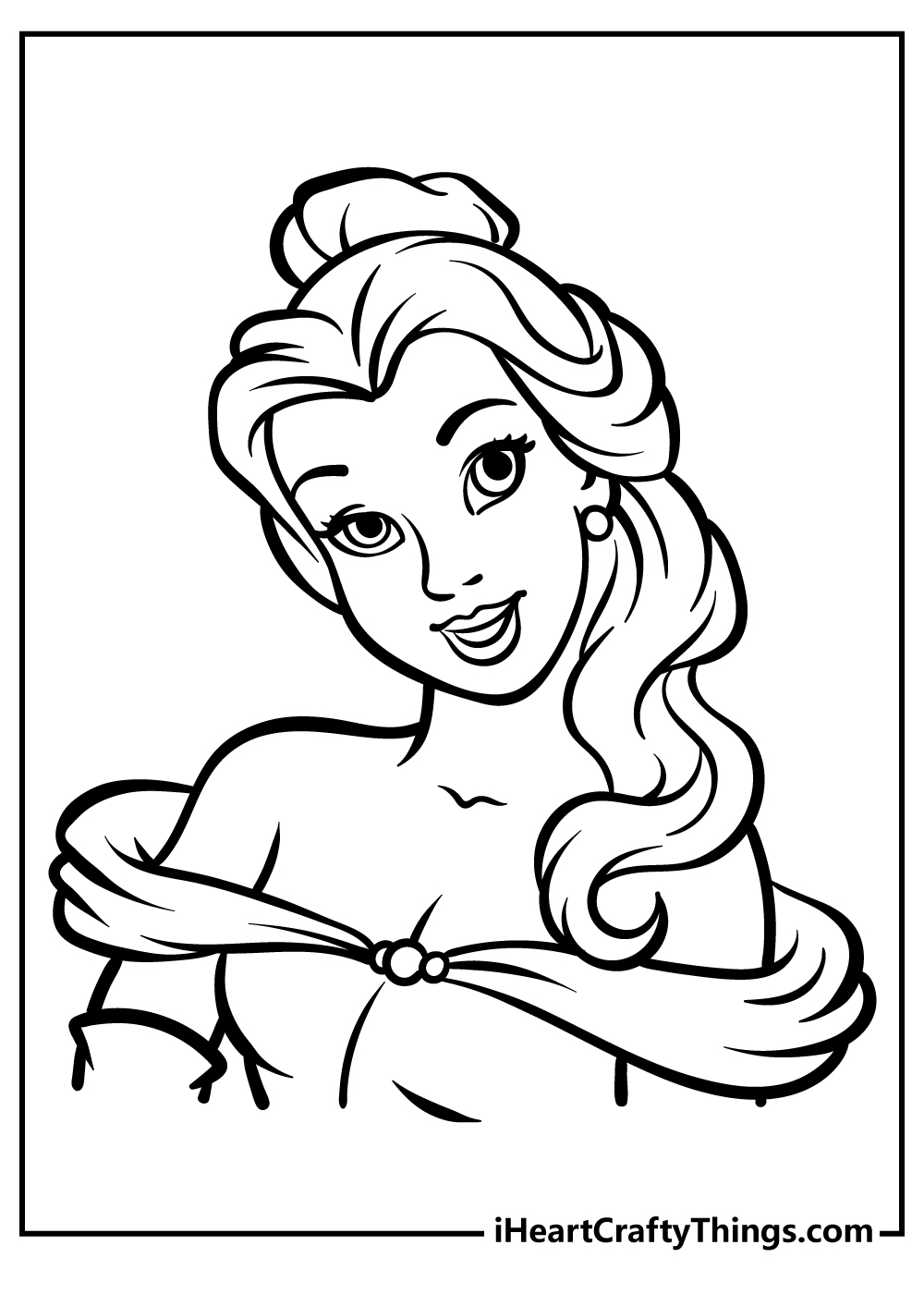 Belle coloring pages free printables