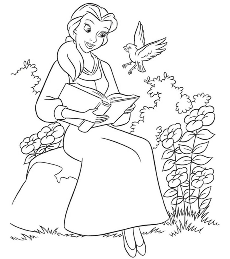 Top free printable beauty and the beast coloring pages online