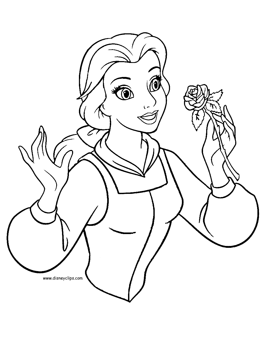 Beauty and the beast coloring pages