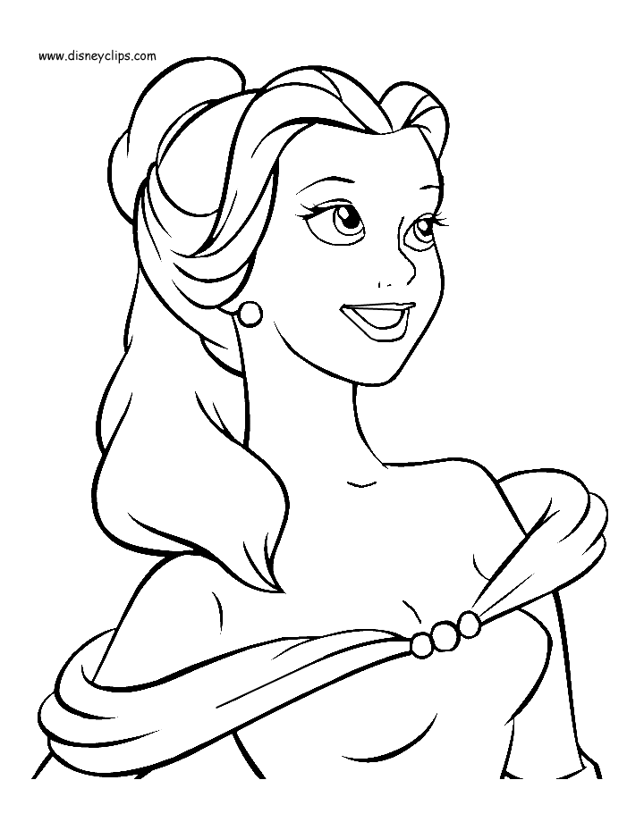 Beauty and the beast coloring pages