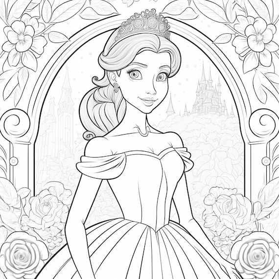 Princess coloring book printable coloring book princess coloring pages girls printable pages girls printable drawing pages pages