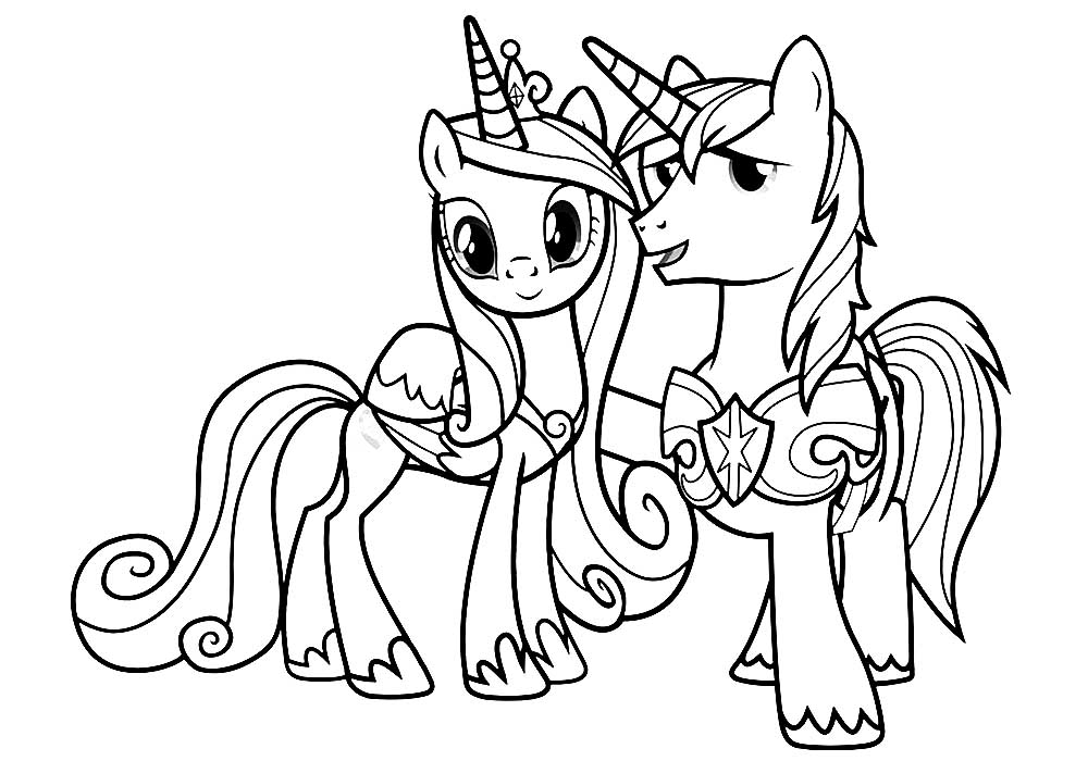 Princess cadence coloring pages ð to print and color