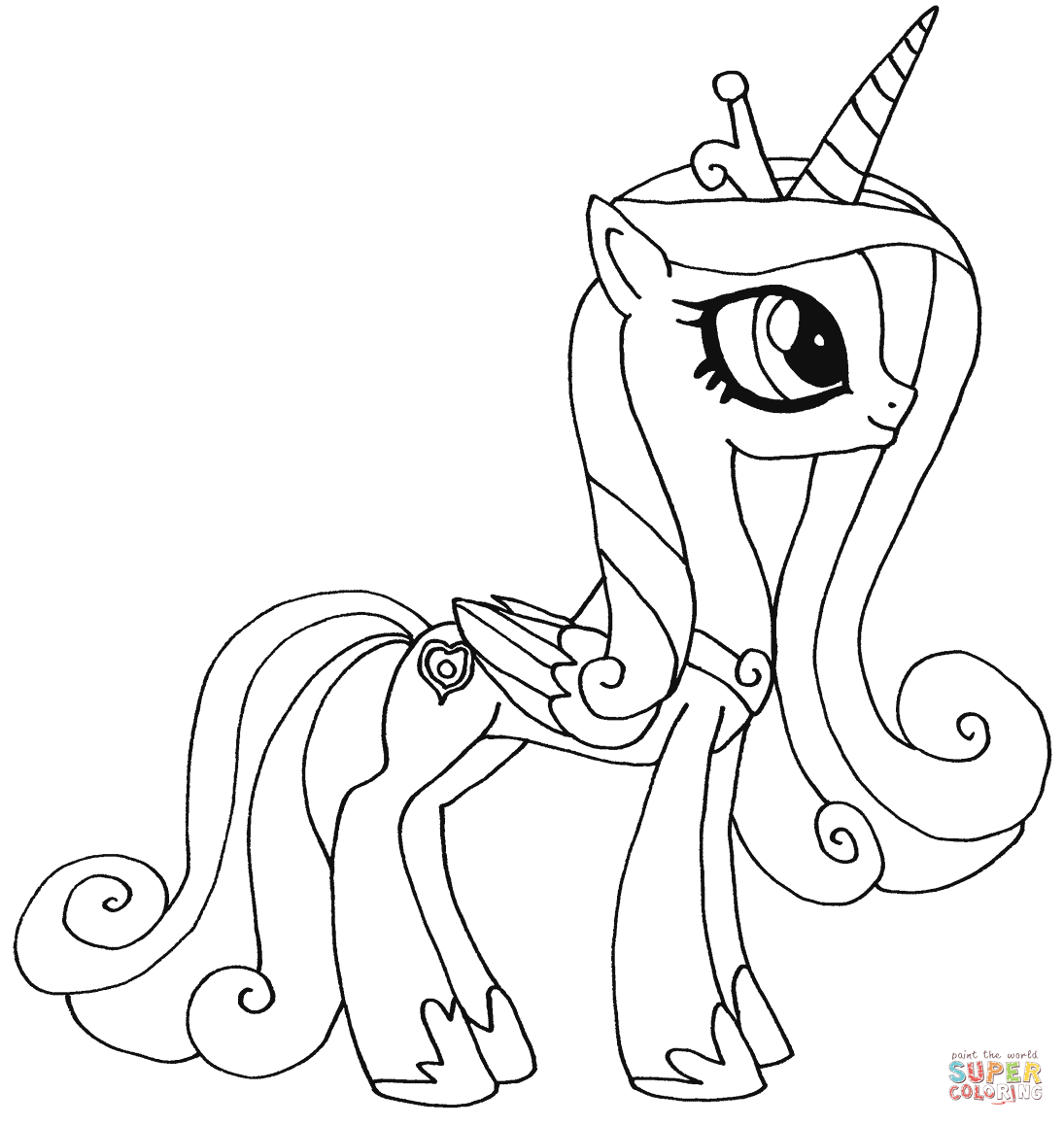 Princess candance coloring page free printable coloring pages