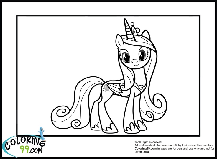 My little pony princess cadence coloring pages free image download