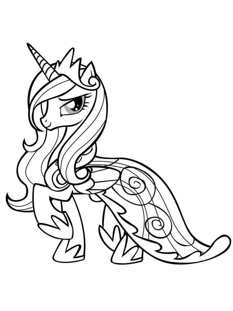 Princess cadence coloring pages