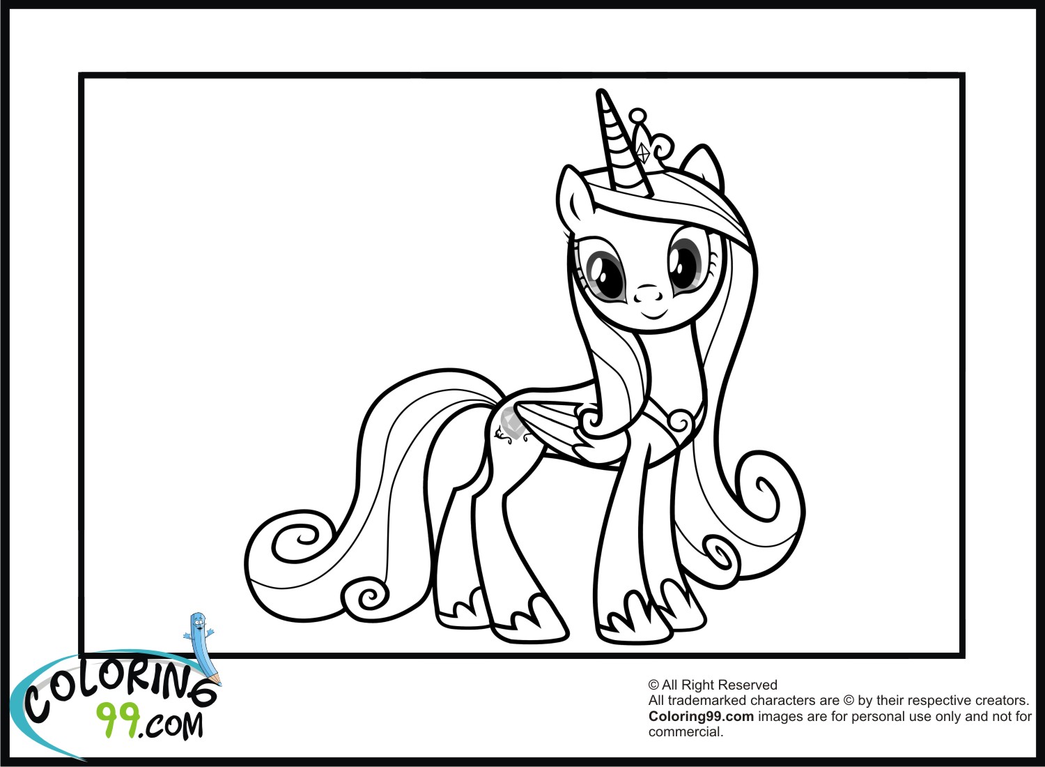 Mlp princess cadence coloring pages free image download