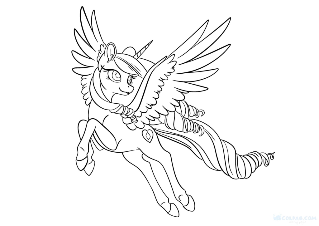 Princess cadence coloring pages my little pony