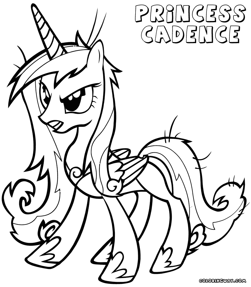 Princess cadence coloring pages coloring pages to download and print
