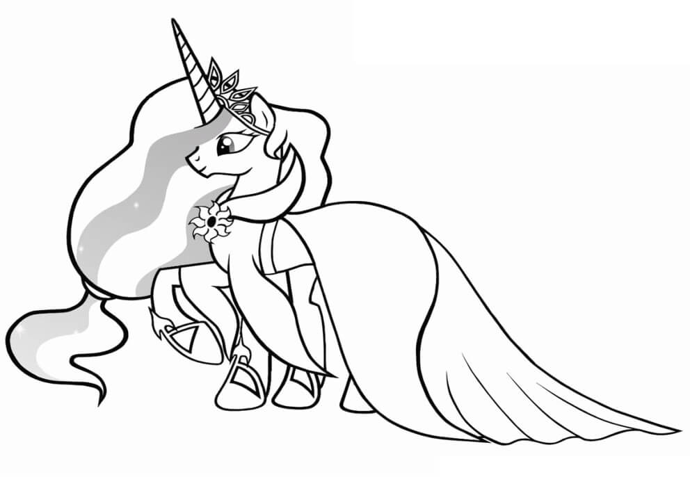 Princess celestia fãrbung seite