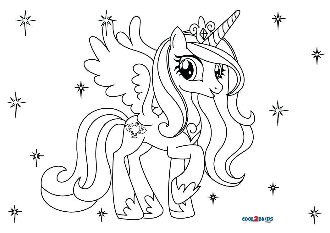 Free printable princess cadence coloring pages for kids
