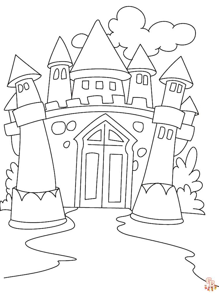 Castle coloring pages