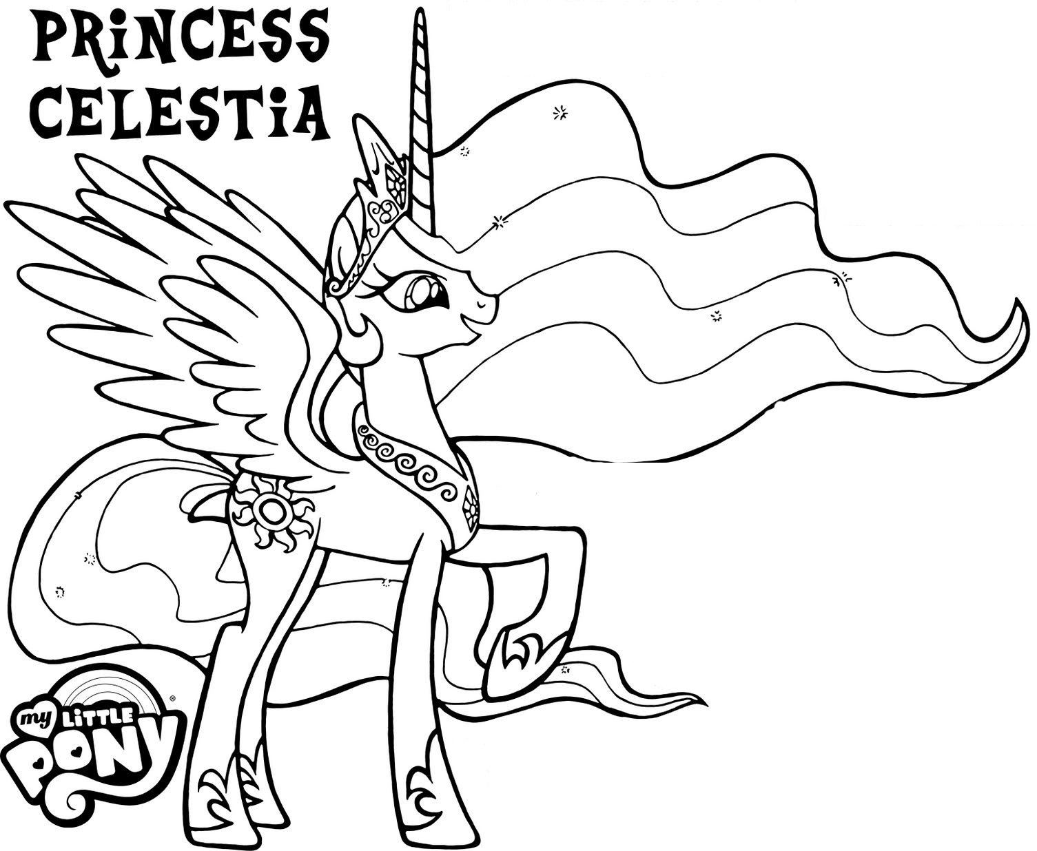 Princess celestia coloring pages