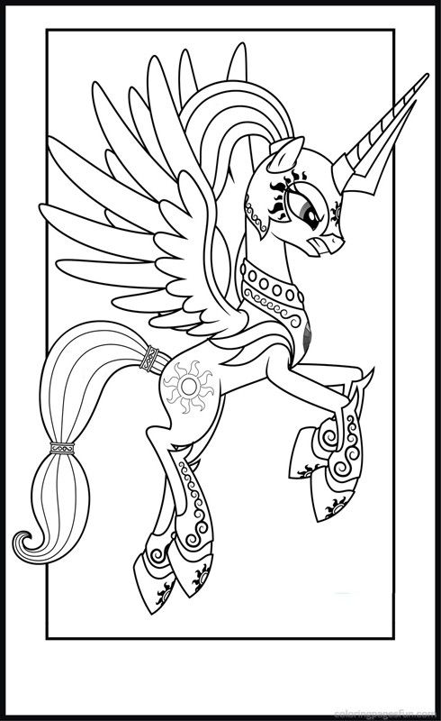 Princess celestia coloring pages