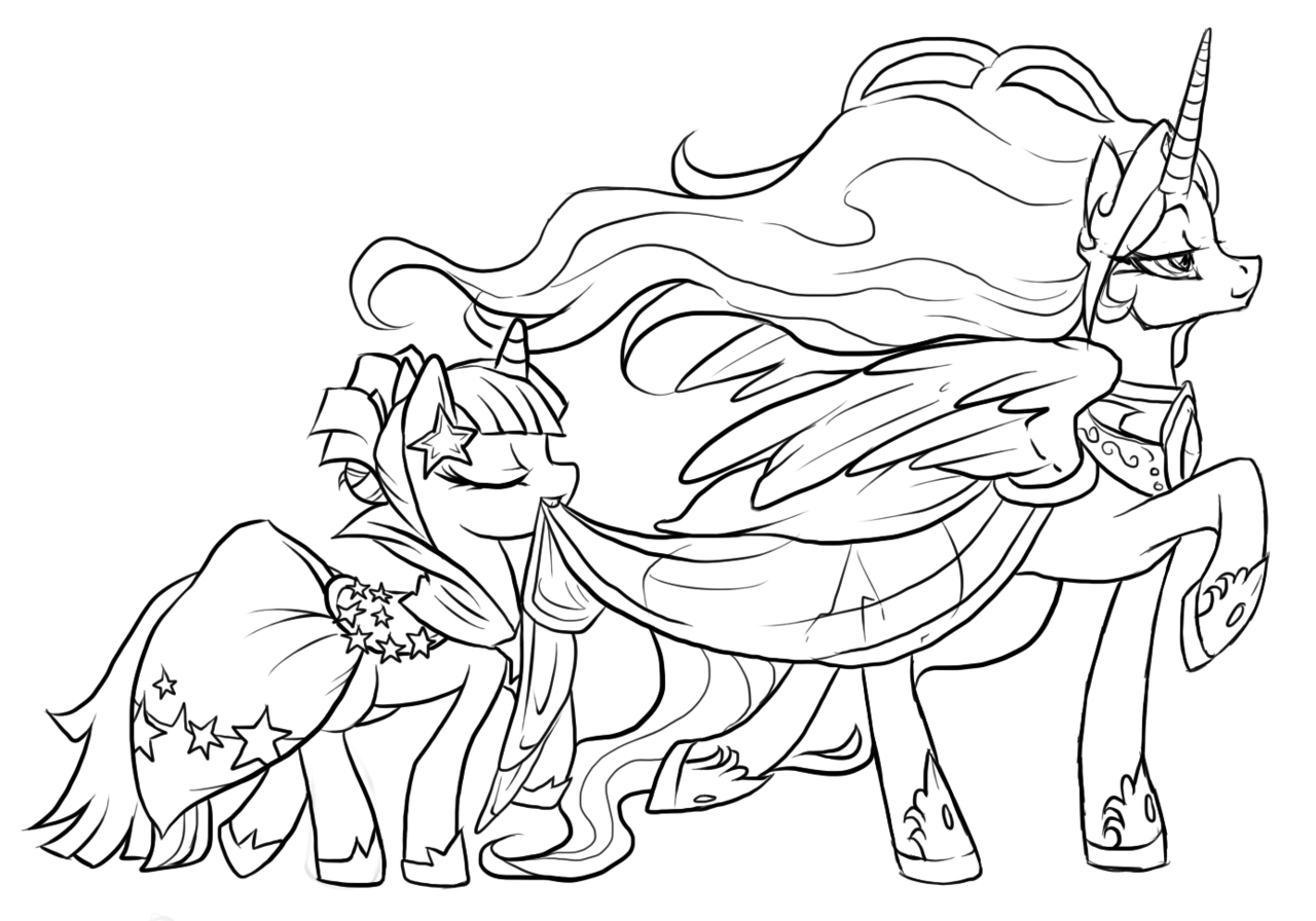 Princess celestia coloring pages