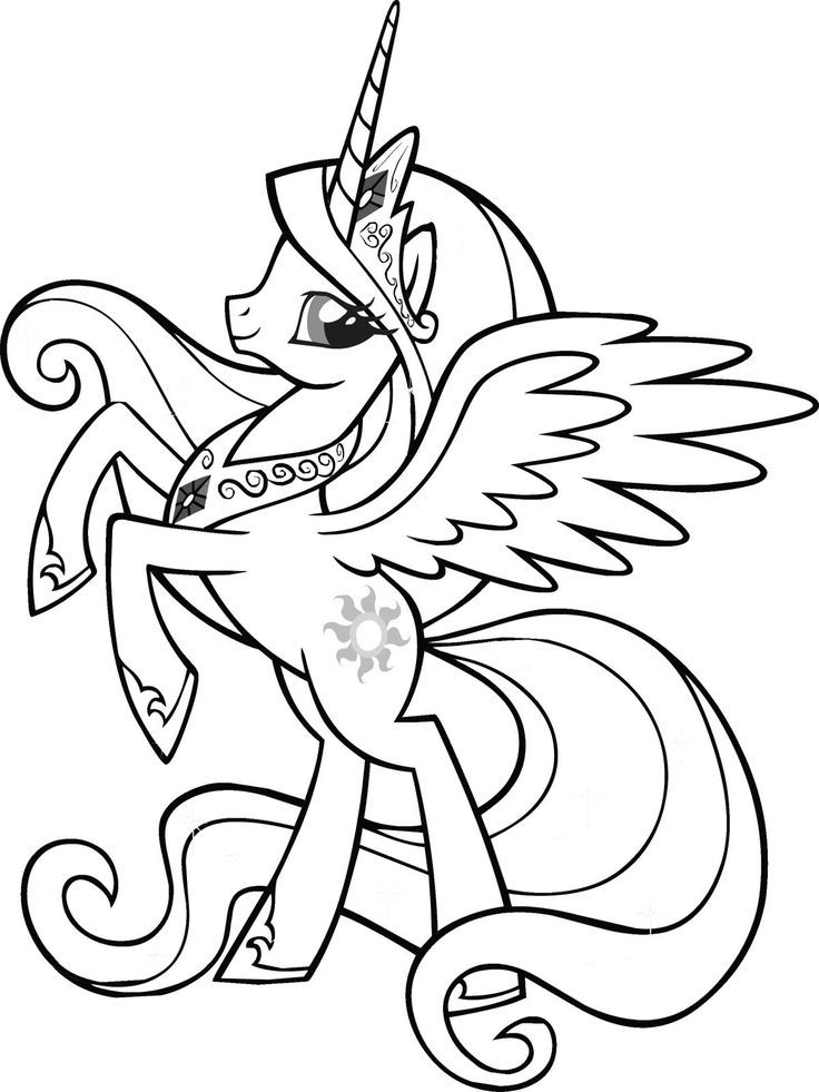 Free princess celestia coloring page download free princess celestia coloring page png images free cliparts on clipart library