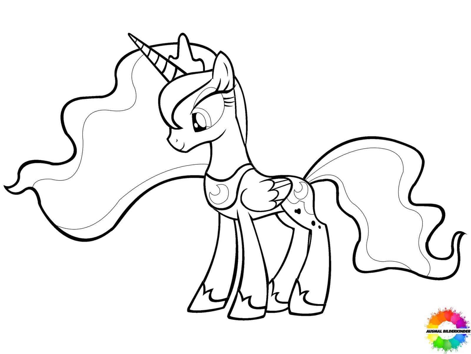 Princess celestia coloring pages for fans my little pony