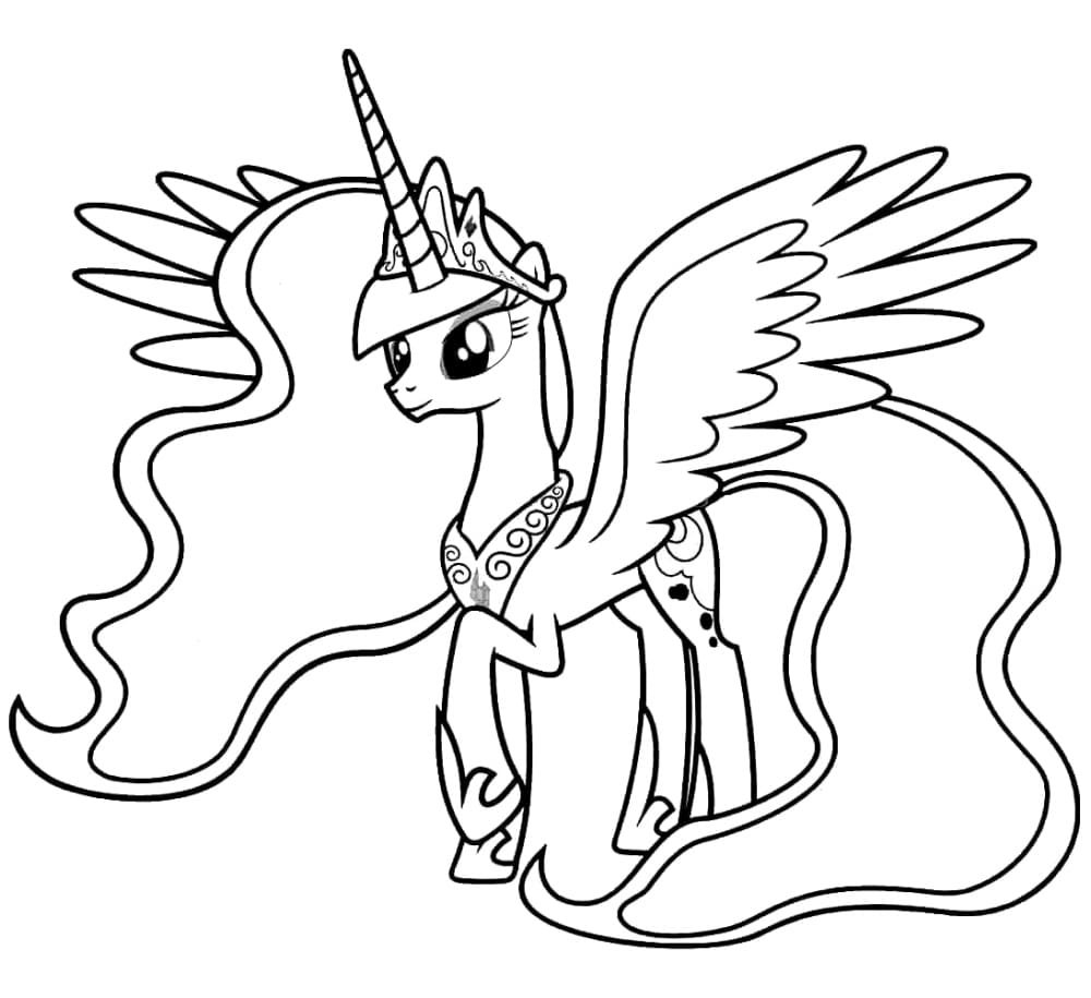 Alicorn coloring pages printable for free download