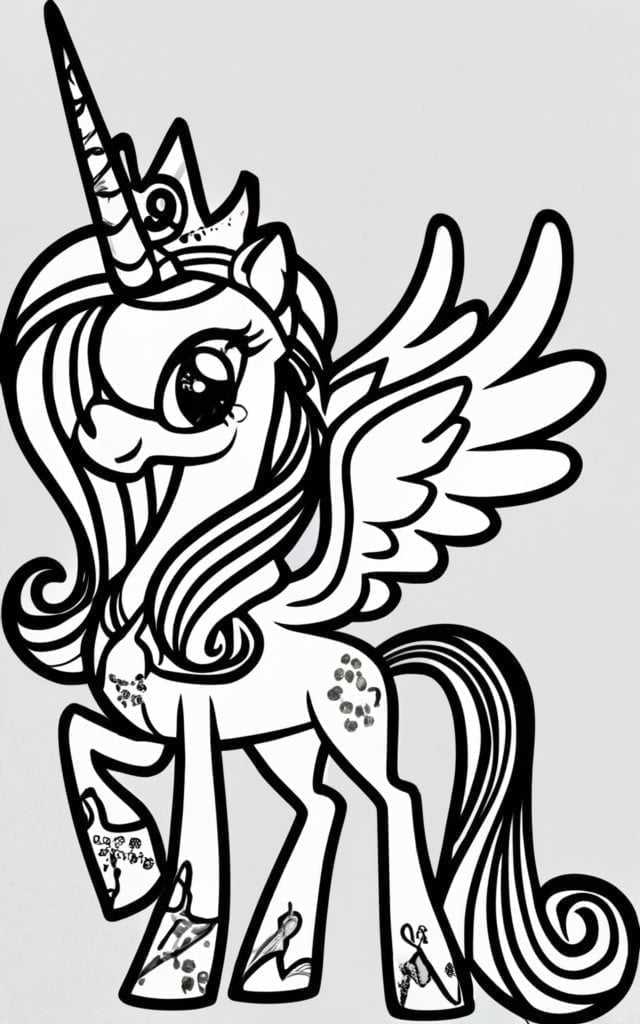 Princess celestia coloring pages