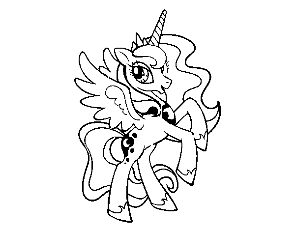 Princess luna coloring page