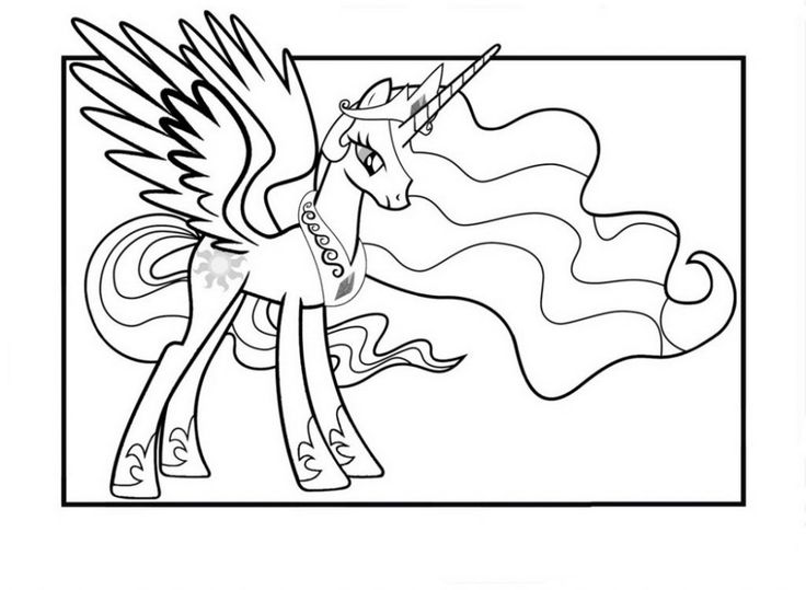 Princess celestia coloring pages