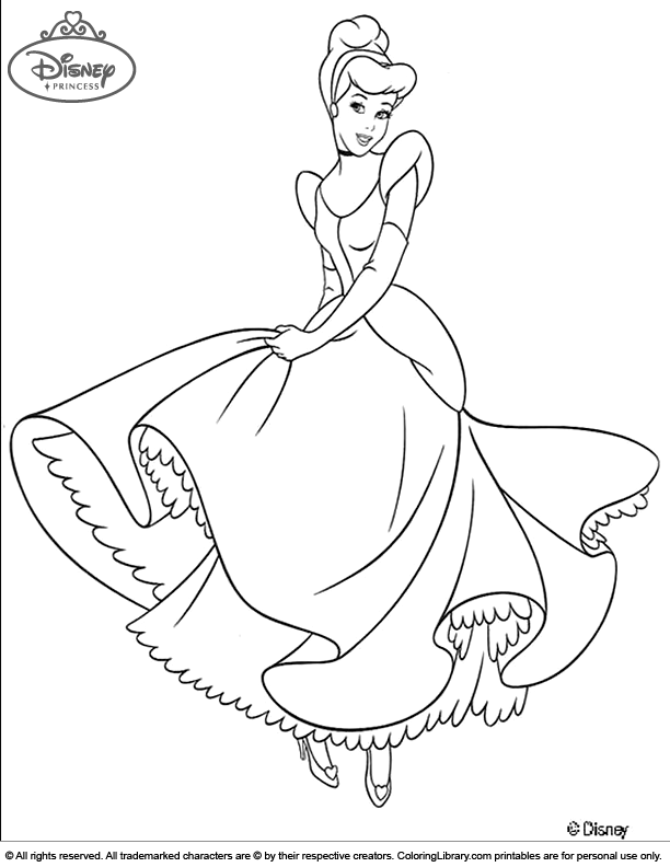 Disney princess cinderella color sheet cinderella coloring pages disney princess colors princess coloring pages