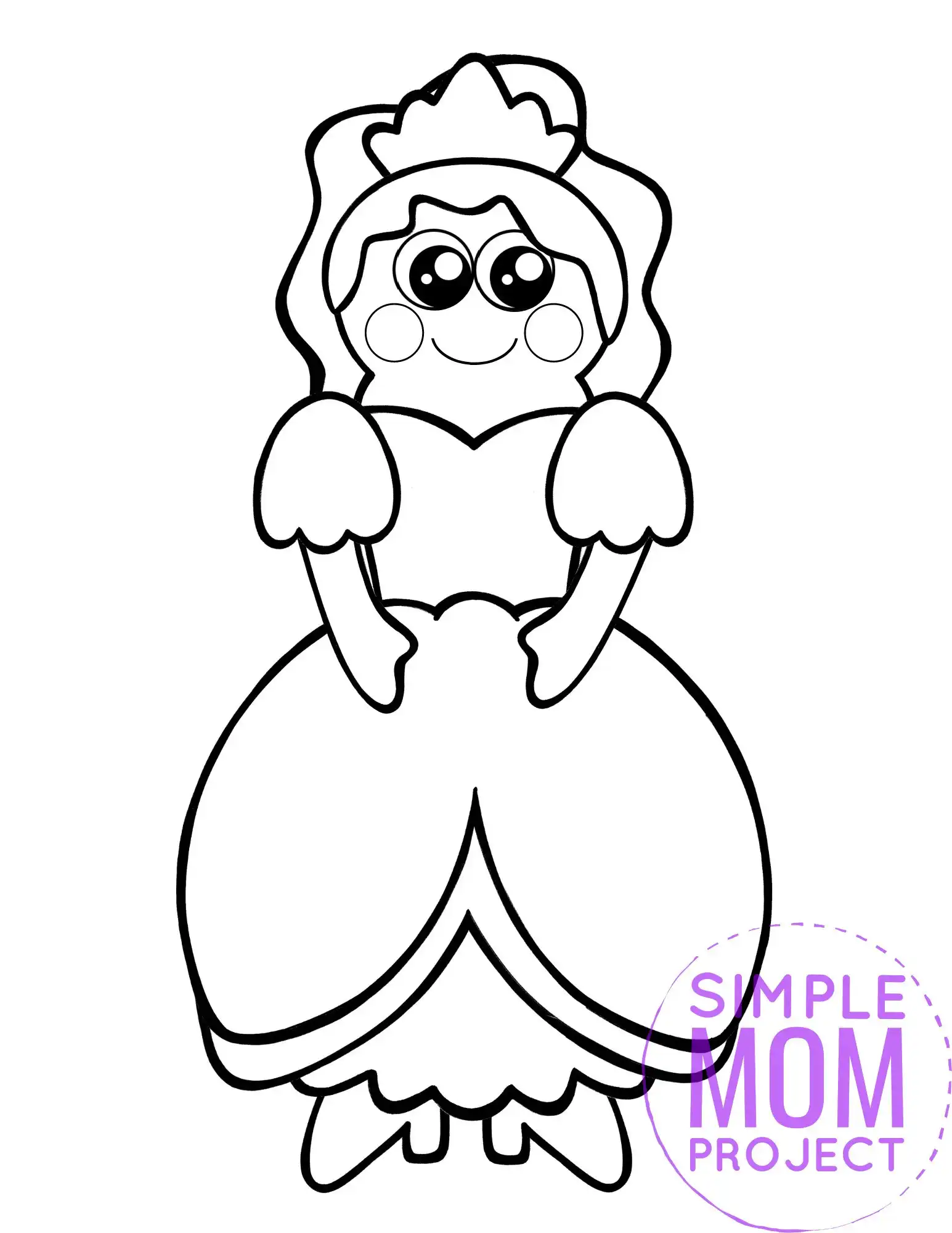 Free printable princess template â simple mom project